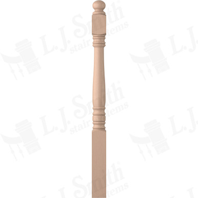L.J. Smith 3-1/2" Short Utility Newel · LJ-4500-M — stair parts selection with LeviArs Design & Remodeling