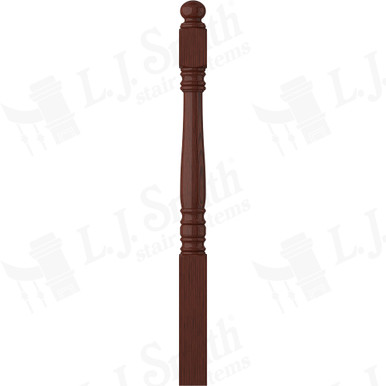 L.J. Smith 3-1/2" Short Utility Newel · LJ-4500-MH — stair parts selection with LeviArs Design & Remodeling