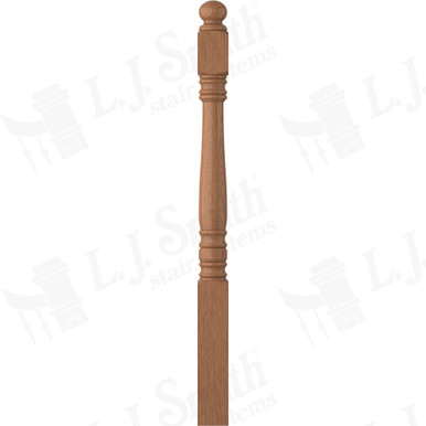 L.J. Smith 3-1/2" Short Utility Newel · LJ-4500-WO — stair parts selection with LeviArs Design & Remodeling