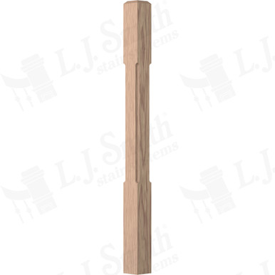 L.J. Smith 3-1/2" Short Utility Newel · LJC-4000-HK — stair parts selection with LeviArs Design & Remodeling