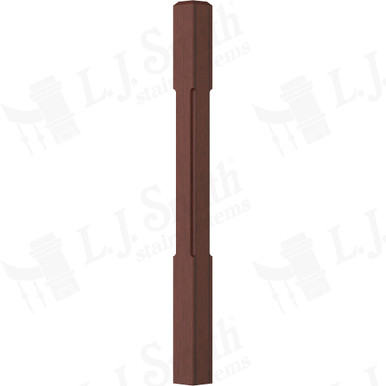 L.J. Smith 3-1/2" Short Utility Newel · LJC-4000-MH — stair parts selection with LeviArs Design & Remodeling