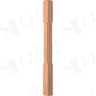 L.J. Smith 3-1/2" Short Utility Newel · LJC-4000-O — stair parts selection with LeviArs Design & Remodeling