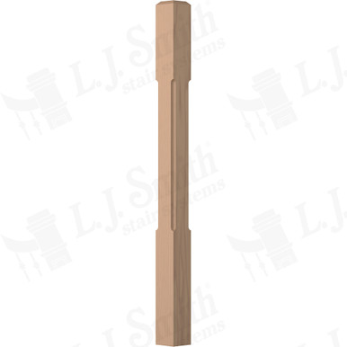 L.J. Smith 3-1/2" Short Utility Newel · LJC-4000-P — stair parts selection with LeviArs Design & Remodeling