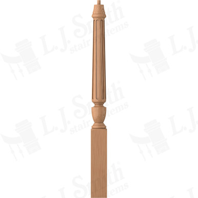L.J. Smith 3-1/2" Short Utility Newel · LJF-3010-AL — stair parts selection with LeviArs Design & Remodeling