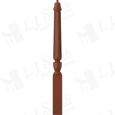 L.J. Smith 3-1/2" Short Utility Newel · LJF-3010-BRZC — stair parts selection with LeviArs Design & Remodeling