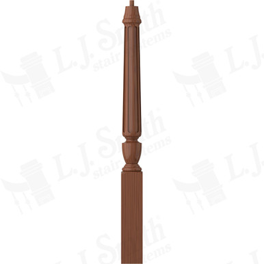 L.J. Smith 3-1/2" Short Utility Newel · LJF-3010-C — stair parts selection with LeviArs Design & Remodeling