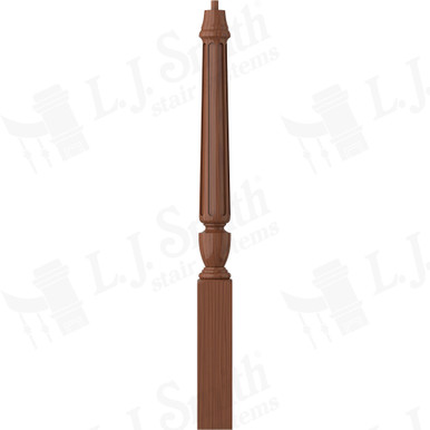 L.J. Smith 3-1/2" Short Utility Newel · LJF-3010-HC — stair parts selection with LeviArs Design & Remodeling