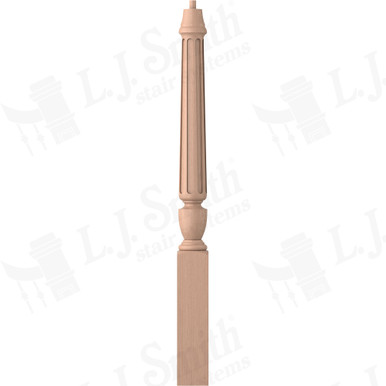 L.J. Smith 3-1/2" Short Utility Newel · LJF-3010-HM — stair parts selection with LeviArs Design & Remodeling