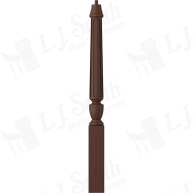 L.J. Smith 3-1/2" Short Utility Newel · LJF-3010-W — stair parts selection with LeviArs Design & Remodeling