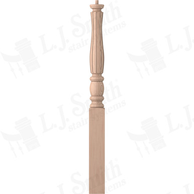 L.J. Smith 3-1/2" Short Utility Newel · LJF-3310-B — stair parts selection with LeviArs Design & Remodeling