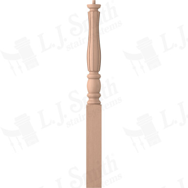 L.J. Smith 3-1/2" Short Utility Newel · LJF-3310-HM — stair parts selection with LeviArs Design & Remodeling