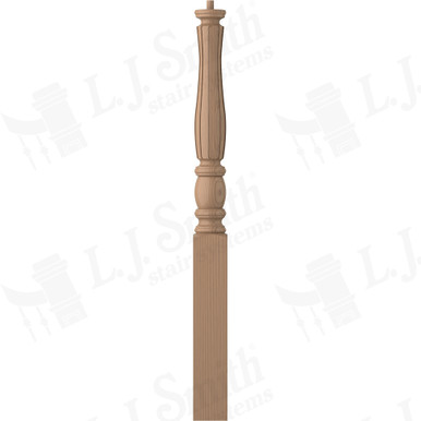 L.J. Smith 3-1/2" Short Utility Newel · LJF-3310-P — stair parts selection with LeviArs Design & Remodeling