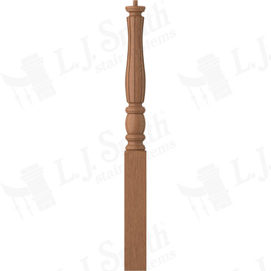 L.J. Smith 3-1/2" Short Utility Newel · LJF-3310-WO — stair parts selection with LeviArs Design & Remodeling