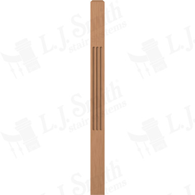 L.J. Smith 3-1/2" Short Utility Newel · LJF-4000-AL — stair parts selection with LeviArs Design & Remodeling