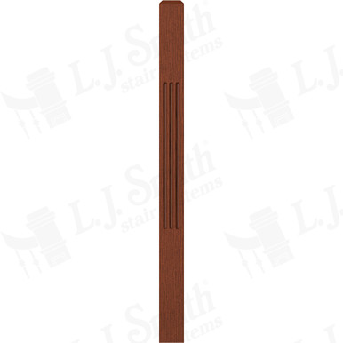 L.J. Smith 3-1/2" Short Utility Newel · LJF-4000-BRZC — stair parts selection with LeviArs Design & Remodeling