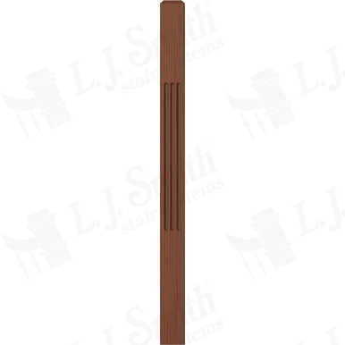 L.J. Smith 3-1/2" Short Utility Newel · LJF-4000-C — stair parts selection with LeviArs Design & Remodeling