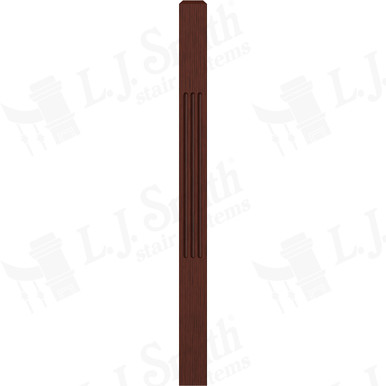 L.J. Smith 3-1/2" Short Utility Newel · LJF-4000-MH — stair parts selection with LeviArs Design & Remodeling