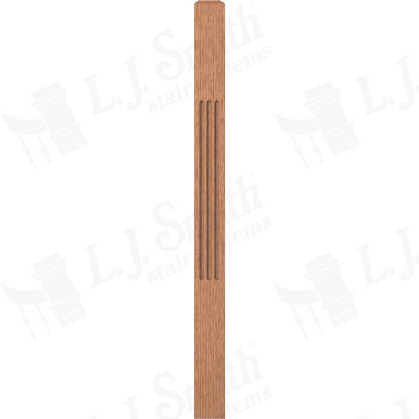 L.J. Smith 3-1/2" Short Utility Newel · LJF-4000-O — stair parts selection with LeviArs Design & Remodeling