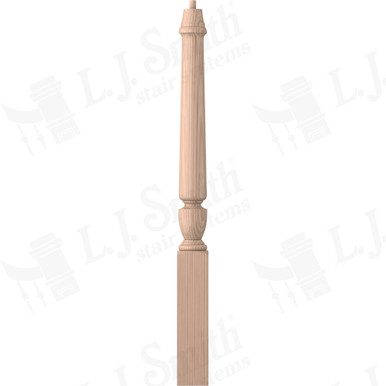 L.J. Smith 3-1/2" Short Utility Newel · LJP-3010-B — stair parts selection with LeviArs Design & Remodeling