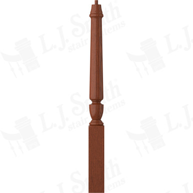 L.J. Smith 3-1/2" Short Utility Newel · LJP-3010-BRZC — stair parts selection with LeviArs Design & Remodeling