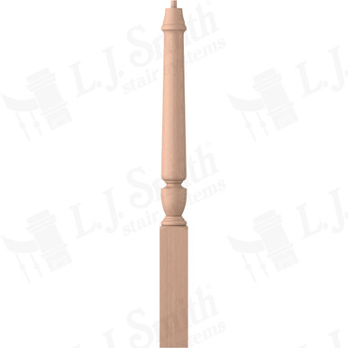 L.J. Smith 3-1/2" Short Utility Newel · LJP-3010-HM — stair parts selection with LeviArs Design & Remodeling