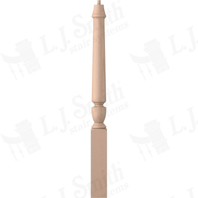 L.J. Smith 3-1/2" Short Utility Newel · LJP-3010-M — stair parts selection with LeviArs Design & Remodeling