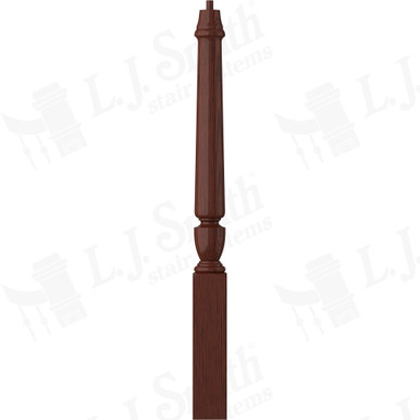 L.J. Smith 3-1/2" Short Utility Newel · LJP-3010-MH — stair parts selection with LeviArs Design & Remodeling