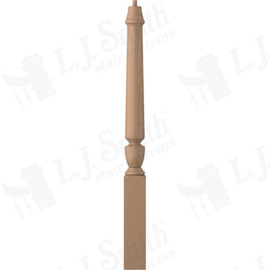 L.J. Smith 3-1/2" Short Utility Newel · LJP-3010-P — stair parts selection with LeviArs Design & Remodeling