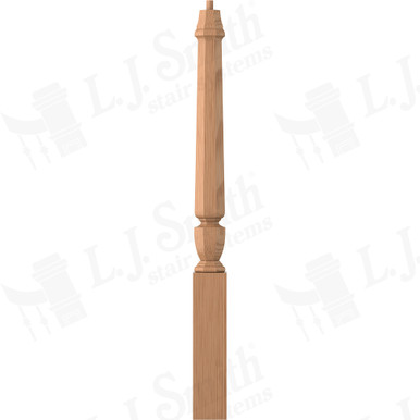 L.J. Smith 3-1/2" Short Utility Newel · LJP-30108-AL — stair parts selection with LeviArs Design & Remodeling