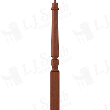 L.J. Smith 3-1/2" Short Utility Newel · LJP-30108-BRZC — stair parts selection with LeviArs Design & Remodeling