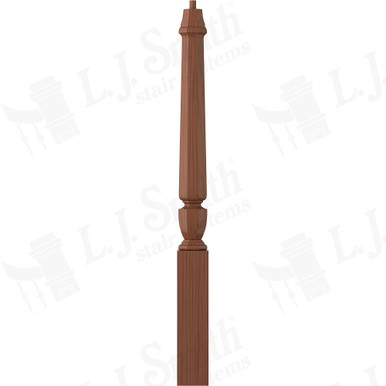 L.J. Smith 3-1/2" Short Utility Newel · LJP-30108-C — stair parts selection with LeviArs Design & Remodeling