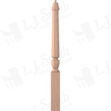 L.J. Smith 3-1/2" Short Utility Newel · LJP-30108-HM — stair parts selection with LeviArs Design & Remodeling