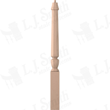 L.J. Smith 3-1/2" Short Utility Newel · LJP-30108-M — stair parts selection with LeviArs Design & Remodeling