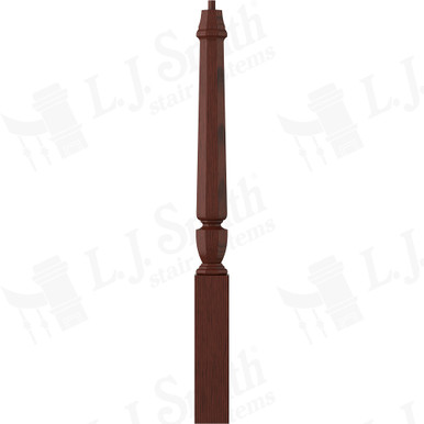 L.J. Smith 3-1/2" Short Utility Newel · LJP-30108-MH — stair parts selection with LeviArs Design & Remodeling