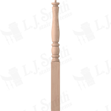 L.J. Smith 3-1/2" Short Utility Newel · LJP-3310-B — stair parts selection with LeviArs Design & Remodeling