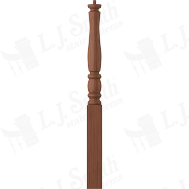 L.J. Smith 3-1/2" Short Utility Newel · LJP-3310-C — stair parts selection with LeviArs Design & Remodeling