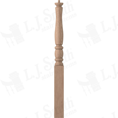 L.J. Smith 3-1/2" Short Utility Newel · LJP-3310-HK — stair parts selection with LeviArs Design & Remodeling