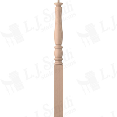 L.J. Smith 3-1/2" Short Utility Newel · LJP-3310-M — stair parts selection with LeviArs Design & Remodeling