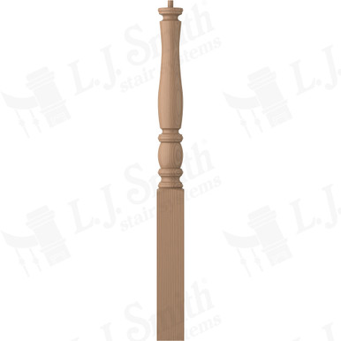 L.J. Smith 3-1/2" Short Utility Newel · LJP-3310-P — stair parts selection with LeviArs Design & Remodeling