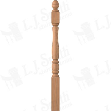 L.J. Smith 3-1/2" Short Utility Newel · LJP-3340-AL — stair parts selection with LeviArs Design & Remodeling