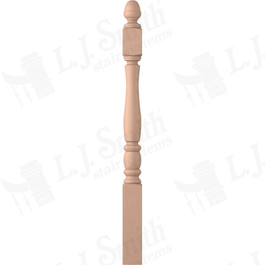 L.J. Smith 3-1/2" Short Utility Newel · LJP-3340-HM — stair parts selection with LeviArs Design & Remodeling