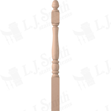 L.J. Smith 3-1/2" Short Utility Newel · LJP-3340-M — stair parts selection with LeviArs Design & Remodeling