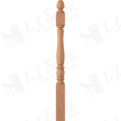 L.J. Smith 3-1/2" Short Utility Newel · LJP-3340-O — stair parts selection with LeviArs Design & Remodeling