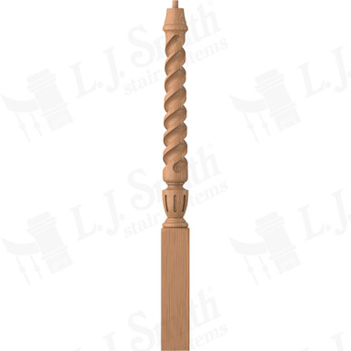 L.J. Smith 3-1/2" Short Utility Newel · LJT-3010-AL — stair parts selection with LeviArs Design & Remodeling