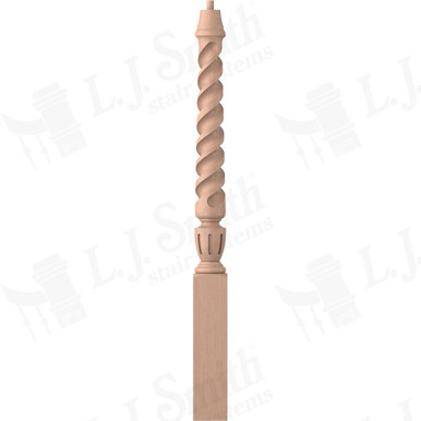 L.J. Smith 3-1/2" Short Utility Newel · LJT-3010-HM — stair parts selection with LeviArs Design & Remodeling