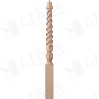 L.J. Smith 3-1/2" Short Utility Newel · LJT-3010-M — stair parts selection with LeviArs Design & Remodeling
