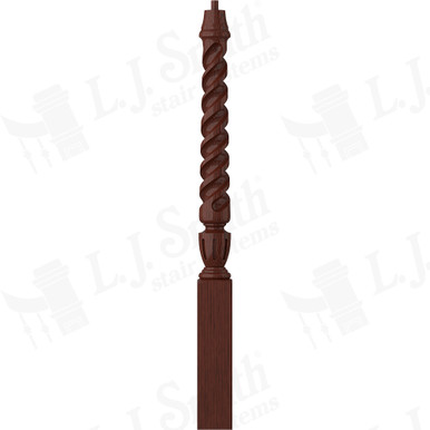L.J. Smith 3-1/2" Short Utility Newel · LJT-3010-MH — stair parts selection with LeviArs Design & Remodeling