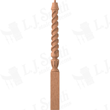 L.J. Smith 3-1/2" Short Utility Newel · LJT-3010-O — stair parts selection with LeviArs Design & Remodeling