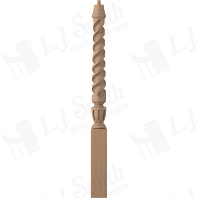 L.J. Smith 3-1/2" Short Utility Newel · LJT-3010-P — stair parts selection with LeviArs Design & Remodeling