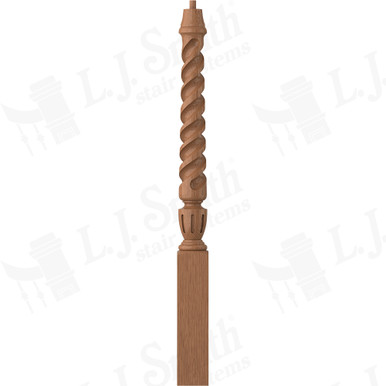 L.J. Smith 3-1/2" Short Utility Newel · LJT-3010-WO — stair parts selection with LeviArs Design & Remodeling